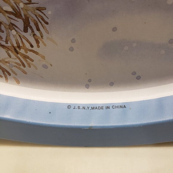 White Tail Deers in Winter Tin Tray - Picture 10 of 10